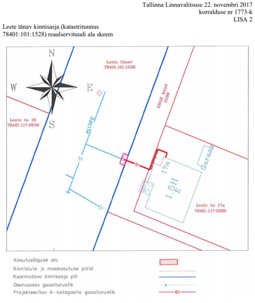 Reaalservituut Leete tänav kinnisasjal