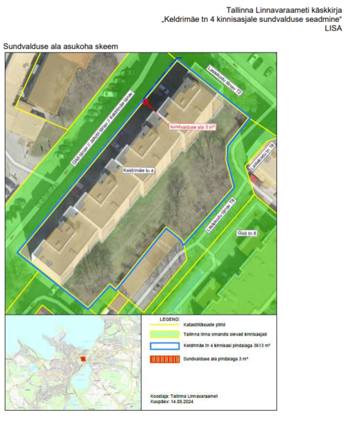Sundvaldus Keldrimäe tn 4 katastriüksusel
