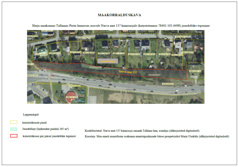 Narva mnt 137 maakorralduskava