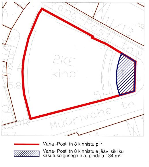 IKÕ Vana-Posti tn 8 kinnisasjal