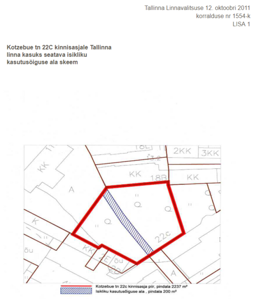 IKÕ Kotzebue tn 22c kinnisasjal