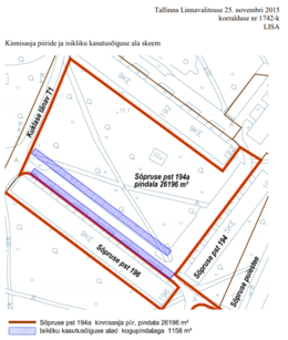 IKÕ Sõpruse pst 194a kinnisasjal